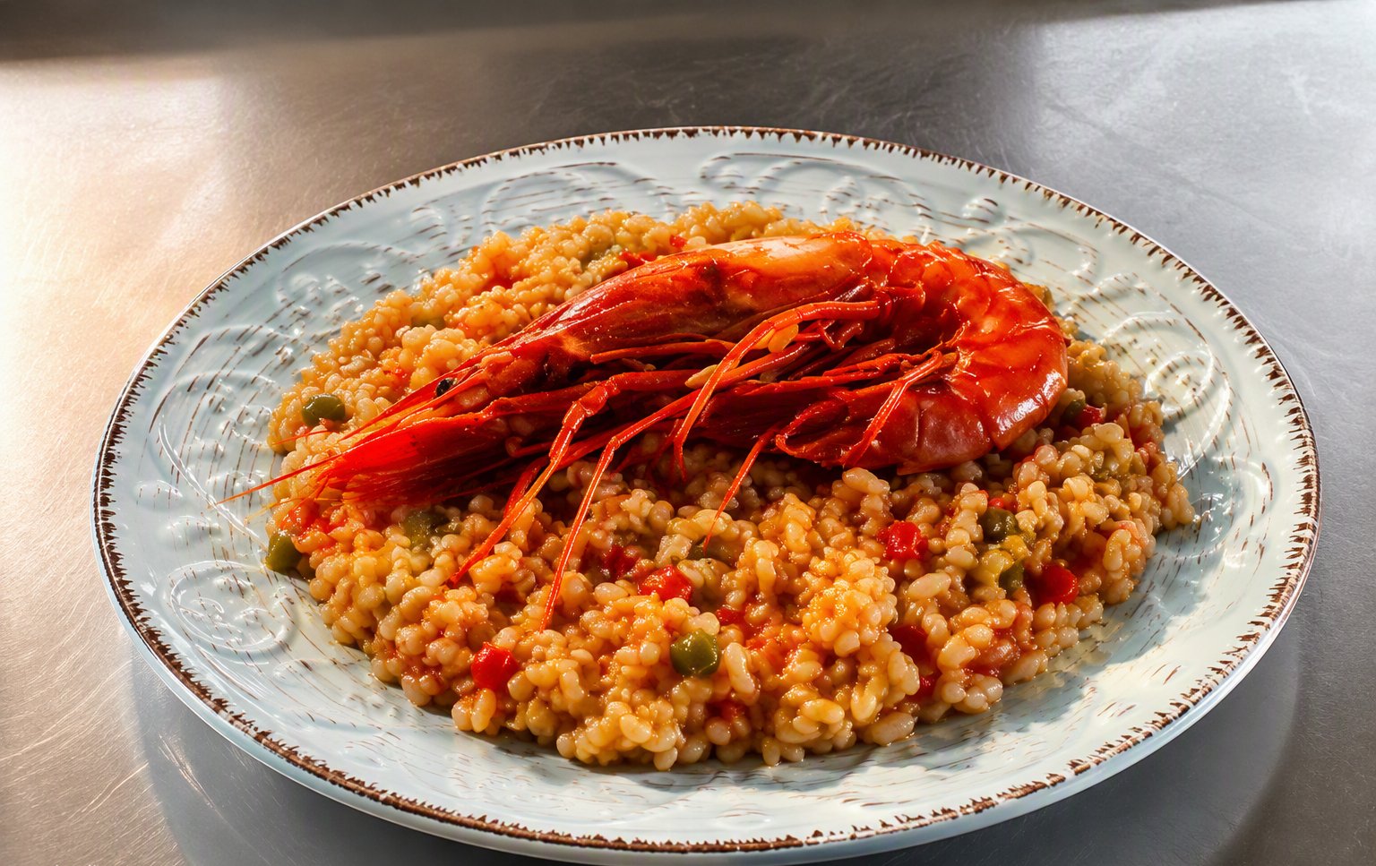 Arroz con gambones